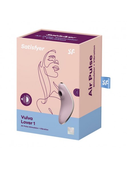 Succionador de Clitoris y Vibracion Vulva Lover 1 Violeta