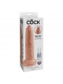 King Cock Dildo Realista con Glande Retractil Color Natural 9