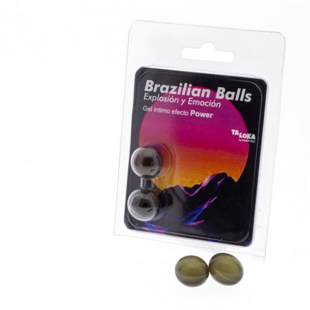 Set 2 Brazilian Balls Gel Excitante Efecto Power