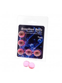 Set 5 Brazilian Balls Gel Efecto Refresh Vibration
