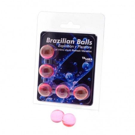 Set 5 Brazilian Balls Gel Efecto Refresh Vibration
