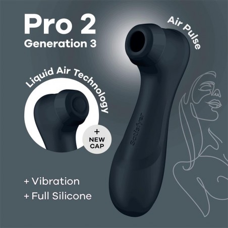 Pro 2 Gener 3 Liquid Air Technology Succion y Vibracion Negro