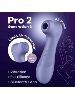 Pro 2 Genera 3 Liquid Air Technology Succion y Vibracion APP Connect Lilac