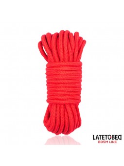 Cuerda Bondage de Algodon 5 m Roja