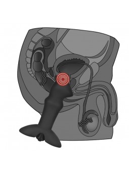 Plug Anal Prostate con Vibracion Stud Negro