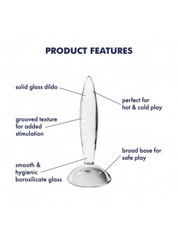 Plug Anal Sparkling Crystal Hot and Cold Transparente