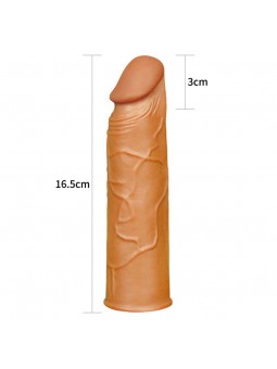 Funda para el Pene Pleasure X Tender Marron