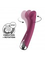 Spinning G Spot 1 Vibrador y Rotador Rojo