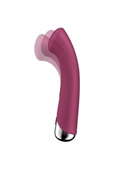 Spinning G Spot 1 Vibrador y Rotador Rojo