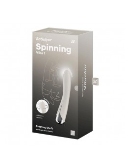 Spinning Vibe 1 Vibrador y Rotador Beige