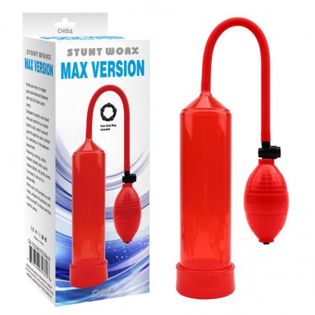 Bomba de Succion para el Pene MAX Version Rojo