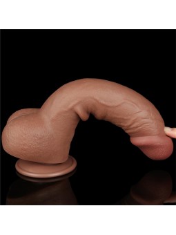 Dildo Sliding Skin 95 Marron