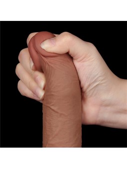 Dildo Sliding Skin 75 Marron