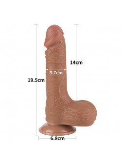 Dildo Sliding Skin 75 Marron