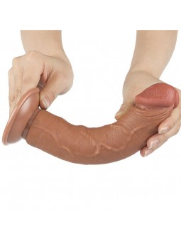 Dildo Sliding Skin 8 Marron