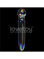 Dildo de Cristal que Brilla en la Oscuridad Twilight Gleam Prism Glass