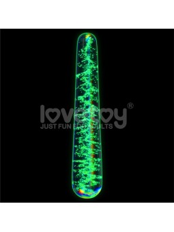 Dildo de Cristal que Brilla en la Oscuridad Dark Twilight Slim Fantasy