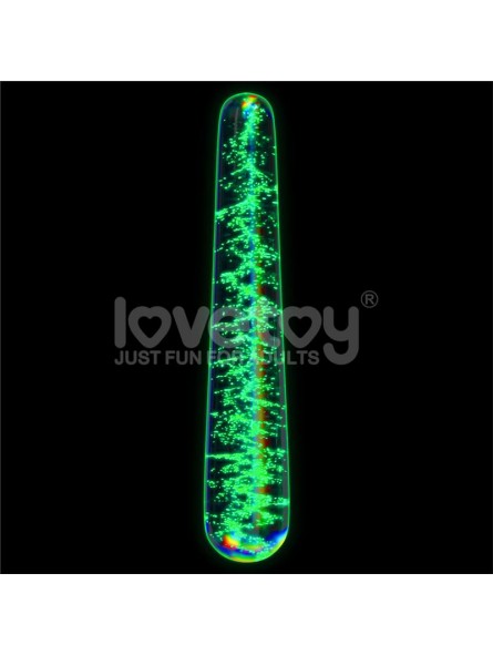 Dildo de Cristal que Brilla en la Oscuridad Dark Twilight Slim Fantasy