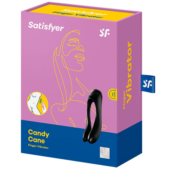 SATISFYER - CANDY CANE VIBRADOR DEDO NARANJA