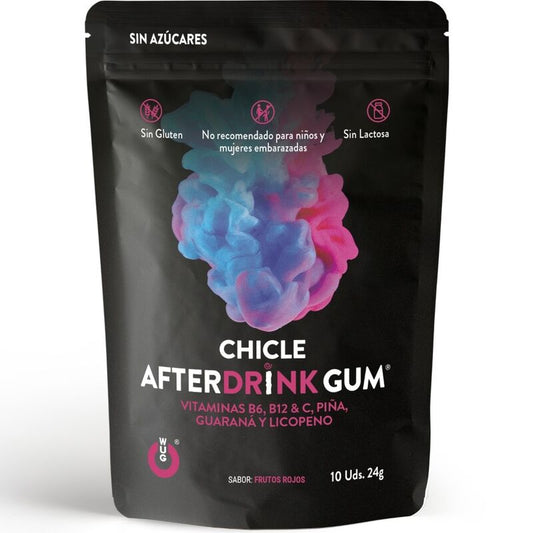 WUG GUM - AFTER DRINK HANGOVER GUM 10 UNITS