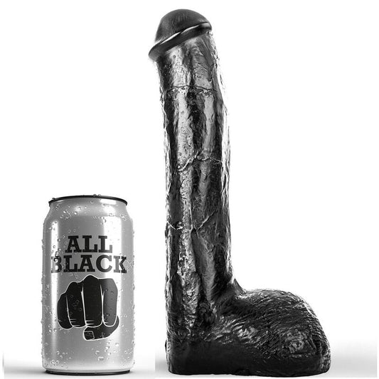 ALL BLACK - PENE REALÍSTICO ANAL 23 CM