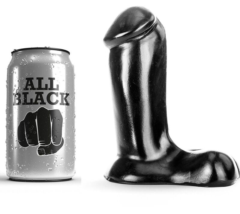 ALL BLACK - DILDO REALISTICO 14 CM