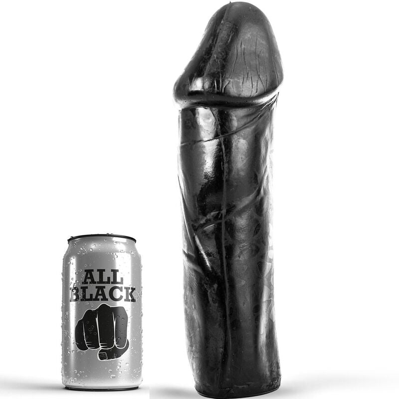 ALL BLACK - DONG 28 CM SIN TESTICULOS