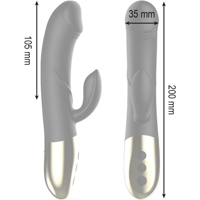 IBIZA - POTENTE VIBRADOR ANATOMICO CON RABBIT