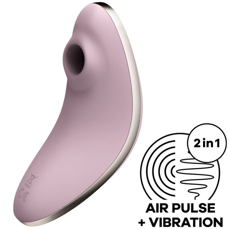 SATISFYER - VULVA LOVER 1 ESTIMULADOR Y VIBRADOR VIOLETA