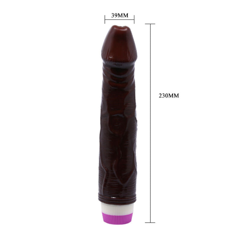 DANCE - WAVES OF PLEASURE VIBRATOR 23 CM BROWN