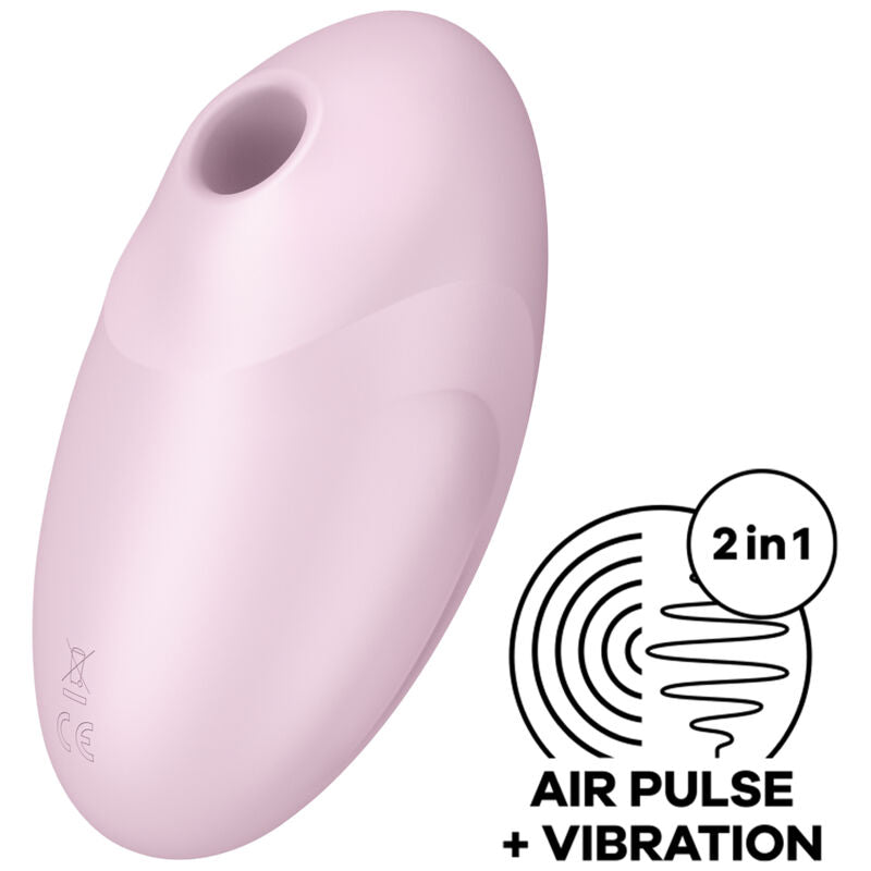 SATISFYER - VULVA LOVER 3 ESTIMULADOR Y VIBRADOR NEGRO