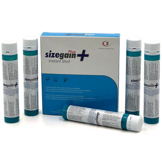 500 COSMETICS - SIZEGAIN PLUS INSTANT SHOT MALE INTELLIGENT 5 UNITS