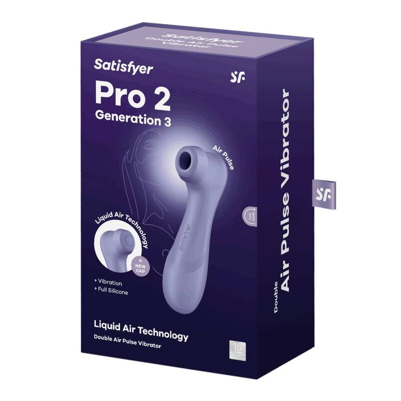 SATISFYER - PRO 2 GENERACIÓN 3 LIQUID AIR TECHNOLOGY GRANATE