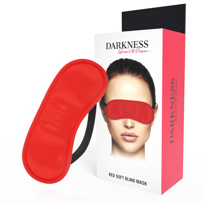 DARKNESS - RED STRAIGHT EYE MASK 