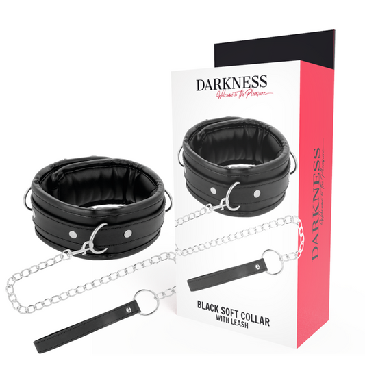 DARKNESS - COLLAR CON CADENA SOFT LEATHER