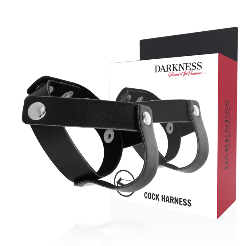 DARKNESS - LEATHER RING FOR PENIS AND TESTICLES