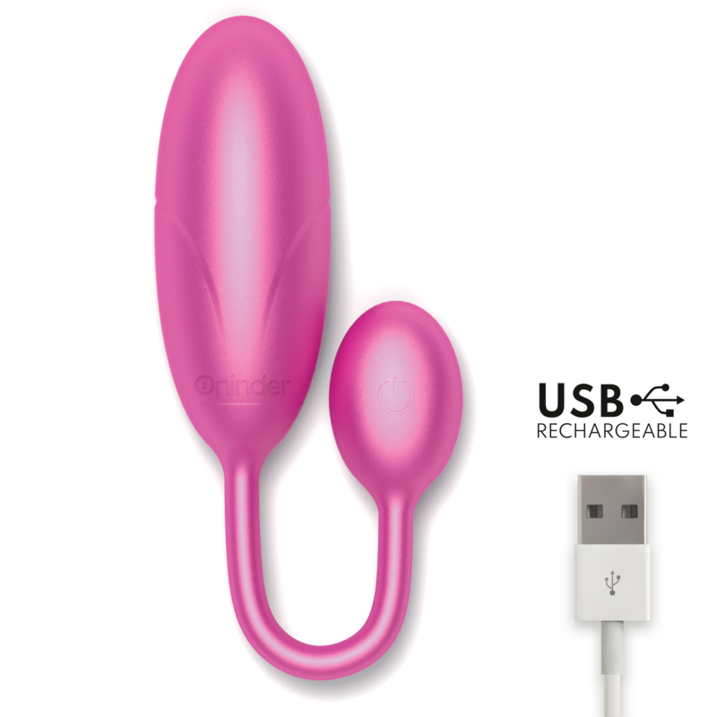 ONINDER - DENVER HUEVO VIBRADOR ROSA 7 X 2.7 CM - APP GRATUITA