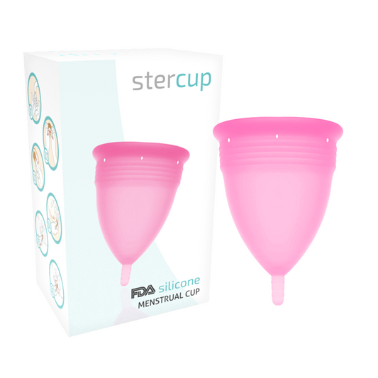 STERCUP - FDA SILICONE PINK MENSTRUAL CUP - SIZE L