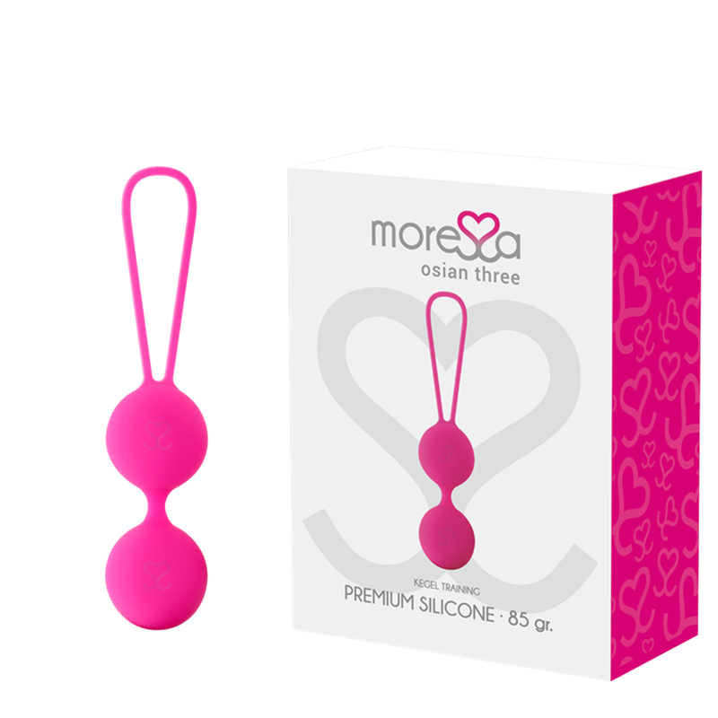 MORESSA - OSIAN THREE PELVIC FLOOR TRAINING 85 gr PREMIUM SILICONE PINK