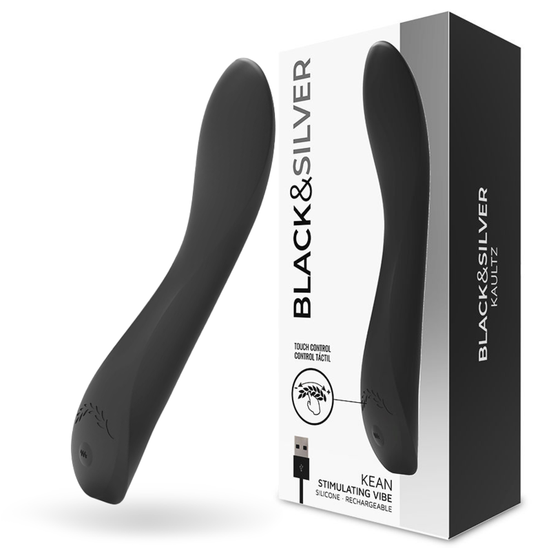 BLACK&amp;SILVER - KEAN VIBRATOR TOUCH CONTROL