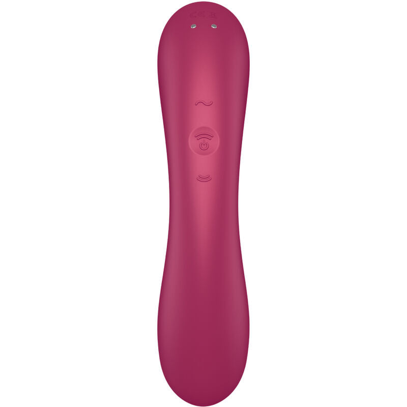 SATISFYER - CURVE TRINITY 1 AIR PULSE VIBRATION ROJO