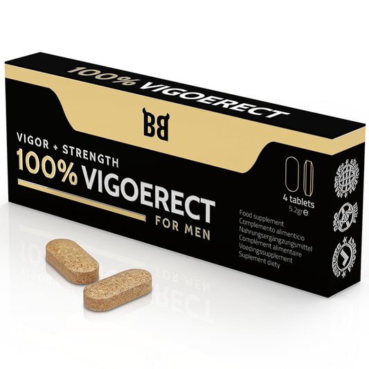 BLACK BULL - 100% VIGOERECT POTENCIADOR PARA HOMBRE 4 CÁPSULAS