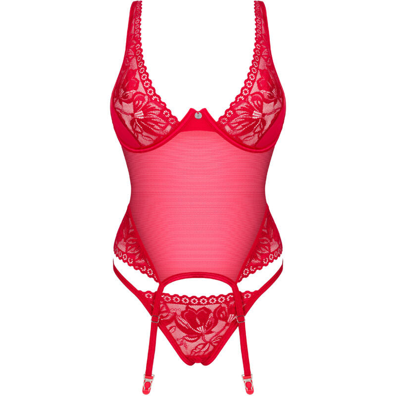 OBSESSIVE - LACELOVE CORSET ROJO XS/S