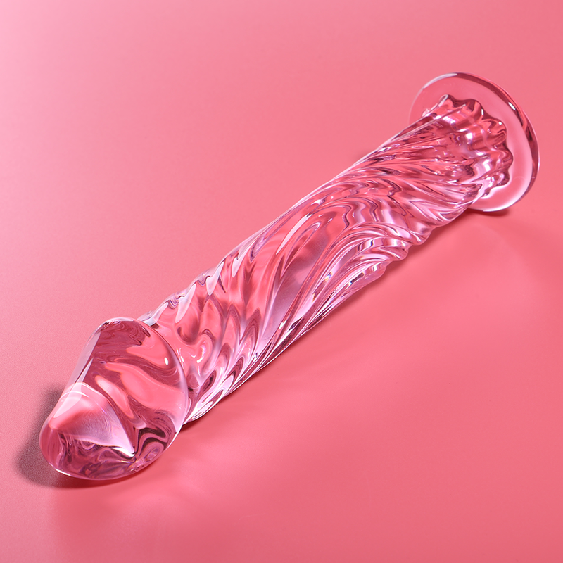 NEBULA SERIES BY IBIZA - MODELO 12 DILDO CRISTAL BOROSILICATO TRANSPARENTE 17 CM -O- 3.5 CM