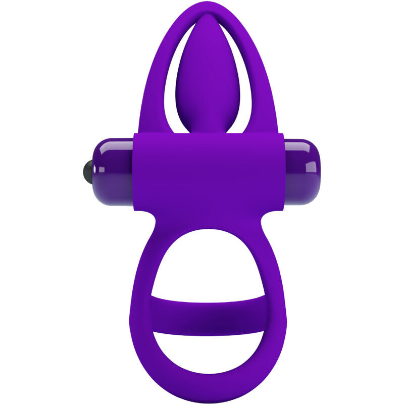 PRETTY LOVE - ANILLO VIBRADOR 10 VIBRACIONES SILICONA VIOLETA