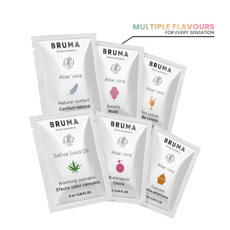 BRUMA - GEL DESLIZANTE CON ALOE VERA SABOR A PIÑA COLADA 6 ML