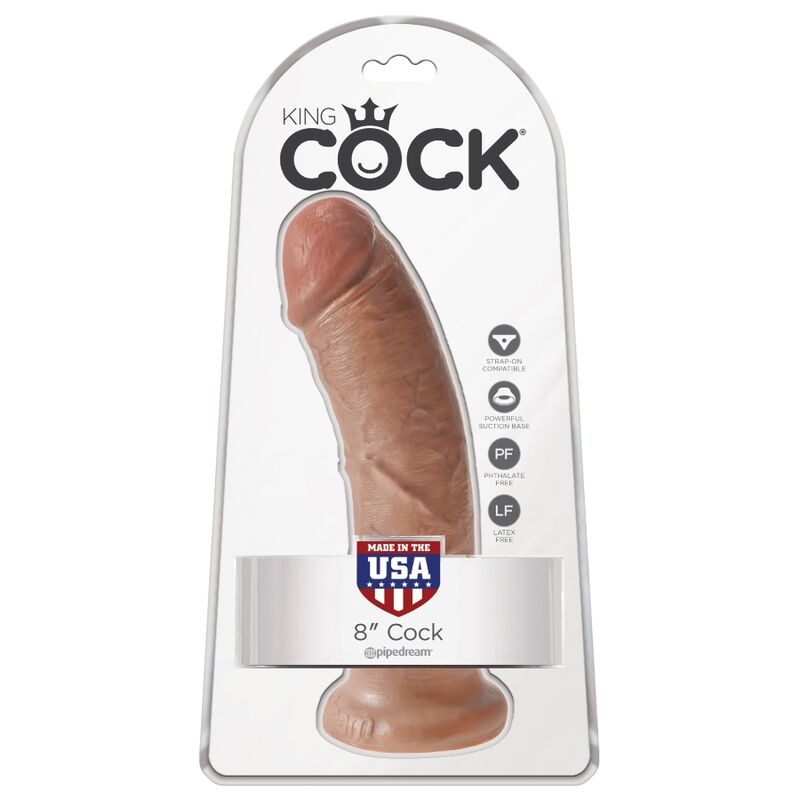 KING COCK - PENE REALISTICO 19.5 CM CARAMELO