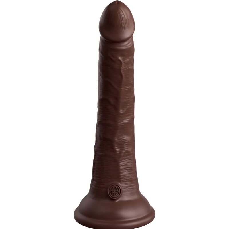 KING COCK - ELITE DILDO REALISTICO SILICONA 17.8 CM MARRON