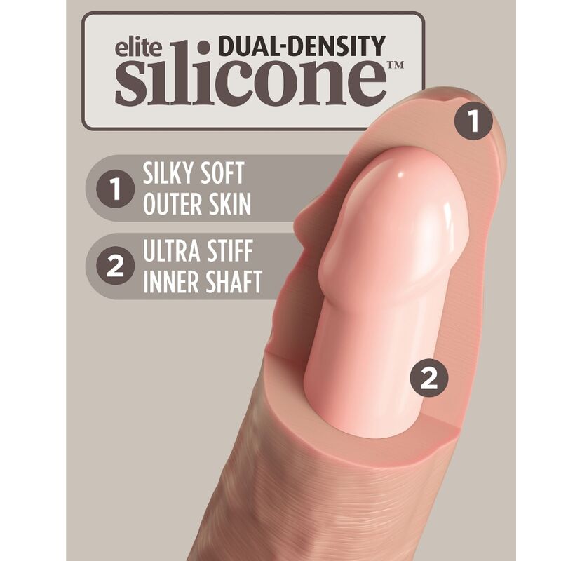 KING COCK - ELITE ARNES AJUSTABLE PARA PRINCIPIANTES CON DILDO 15.2 CM