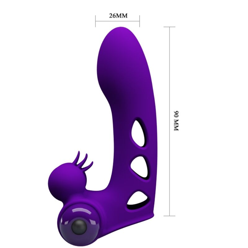 PRETTY LOVE - ORLANDO FUNDA DE DEDO VIBRADOR MORADO